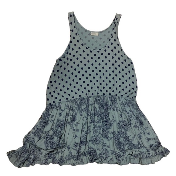 Feather Clothing Sleeveless Dress, Polka Dot/Floral Print Size 3 Bamboo/Cotton - Picture 4 of 10